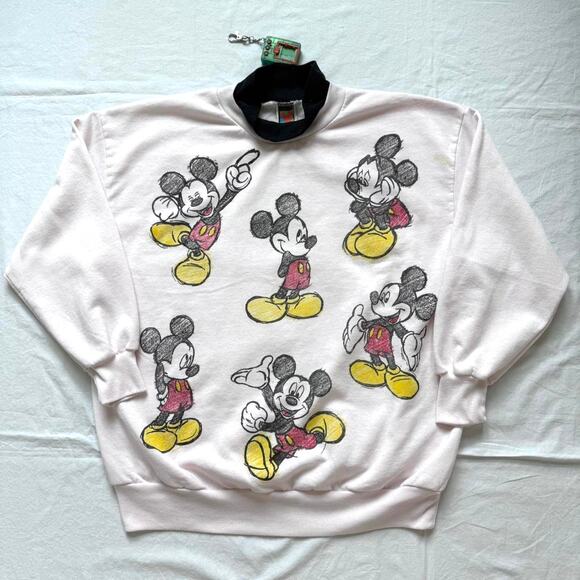 Vintage 90’s Disney Mickey Mouse Sweatshirt - L - Picture 3 of 4
